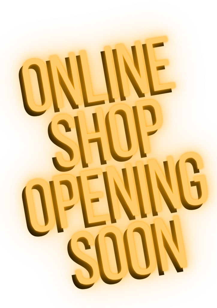 Neonschrift, Text Online Shop Openning soon